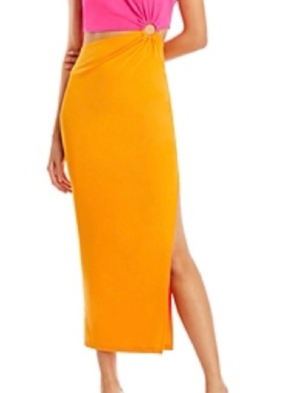 FORE midi dress with cut outs - size L